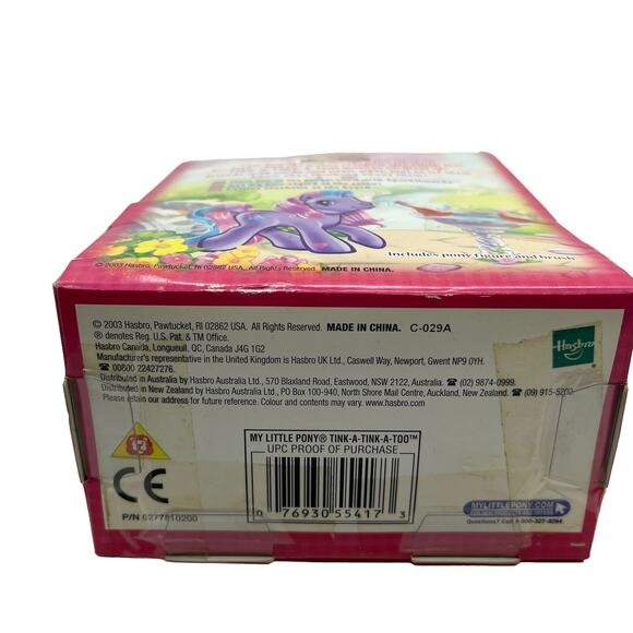 My Little Pony Tink A Tink A Too Purple Pony In Open Box New with Dusty Box 2003 - Picture 5 of 15